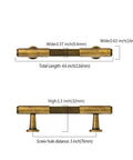 Dimensions of 10 Pack 3 Inch Brushed Antique Brass Cabinet Pulls For Kitchen Cabinets Cupboards And Drawers Beefy Sturdy Metal Hardware