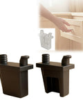 Drawer Slide Socket Replacement Kit For Cabinets Left 471029 And Right 471037, showing durable mounting brackets in black plastic