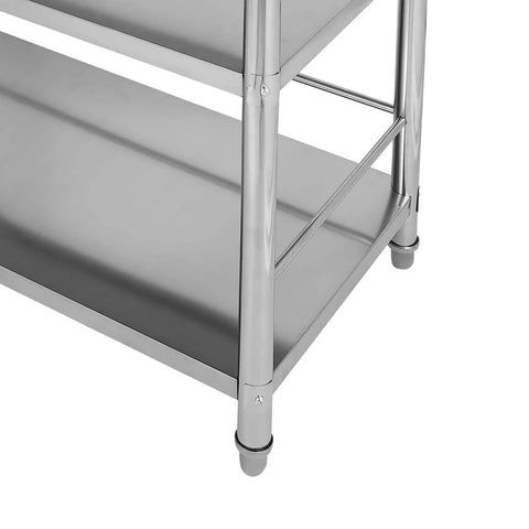 Badass Four Tier Stainless Steel Shelves Heavy Duty Bulk Storage Rack With Wide Adjustable Spacing And Bombproof 800 Pound Capacity Built For Kitchen Warehouse Jobs