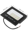 Onythral LED Flood Light 50W RGB Color, detailed view showing dimensions 190mm x 155mm x 35mm, ideal for bright outdoor lighting.