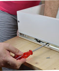 Installing 13.77 Inch Bearing Keyboard Slide Rails With Soft Close Under Desk Drawer Slides