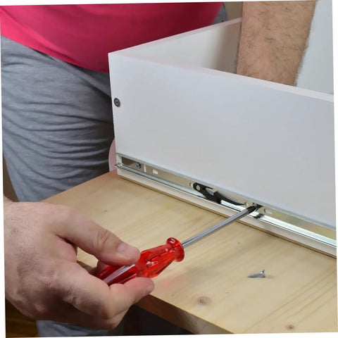 Installing 13.77 Inch Bearing Keyboard Slide Rails With Soft Close Under Desk Drawer Slides