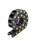 Open Type Drag Chain Cable Carrier With End Connectors 25x50 mm Inner Size R55 Bend Radius 1 Meter Length Heavy Duty Nylon Plastic