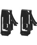Toyota Sun Visor Clip Retainer Bracket Kit For Right And Left Roof Sun Shield Hasp Durable Mn13 Iron Build Interior Car Trim Fix For Crown Reiz Prado RAV4 Camry 2 Pack Plug And Play Kit, two black clips shown