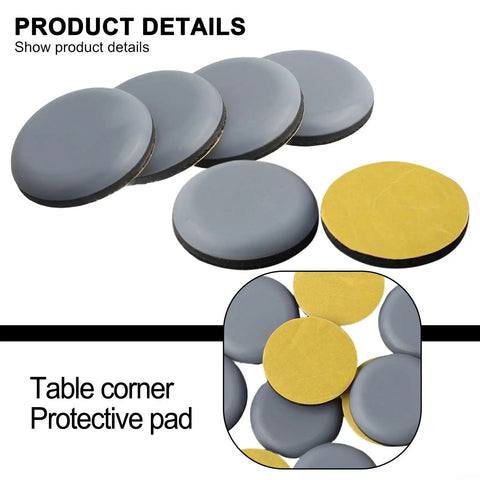 Heavy Duty Furniture Sliders With 30mm PTFE Glides For Chairs, Sofas, Beds And Dining Tables On Wood And Carpet, protect floors