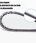 Heavy Duty EV Charger Port Cover For Any Electric Car All Weather Waterproof Shield showing memory magnet and easy disassembly.