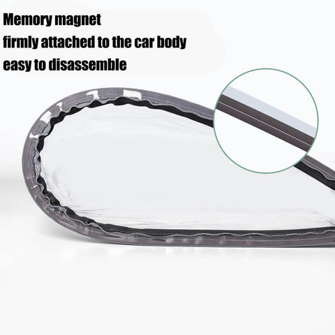 Heavy Duty EV Charger Port Cover For Any Electric Car All Weather Waterproof Shield showing memory magnet and easy disassembly.