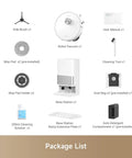 Package list for Robot Vacuum And Mop With Crazy 10000 Pa Suction MopExtend Tech All In One Base Station 75 Day Auto Empty.