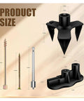Wood Floor Repair Kit For Under Carpet Squeak No More With 5 Tools And 50 Screws Easy DIY Fix For Loose Boards And Hidden Damage Squeak Free Floors In Minutes Home Improvement Must Have product size diagram