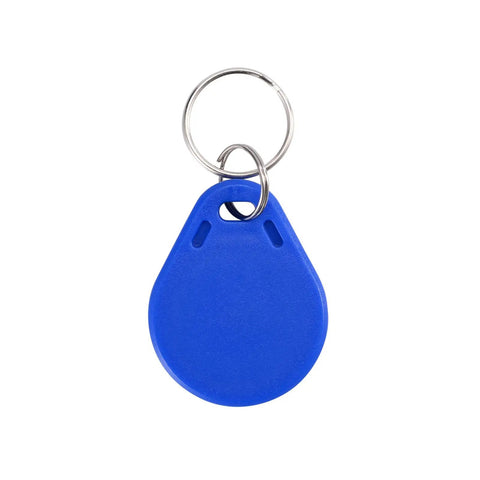 Blue RFID key fob from 100 Pack 125KHz RFID Key Fob Tags EMID Read Only For Door Access Control EM4100 4102 Compatible ID Fobs