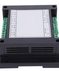 4 Channel RS485 Repeater With Photoelectric Isolation DC DC Isolated Power Supply Industrial Grade Signal Divider Hub Splitter from the side showing terminal connections.