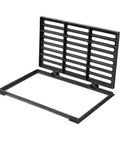 Heavy Duty Outdoor Trench Drainage Kit With 304 Stainless Steel Channel Drain For Driveways Paths Lawns And Courtyards Built To Move Water Fast And Keep Debris From Clogging showing a black grate and frame.
