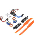 A2212 1400KV Brushless RC Plane Motor Kit with 30A ESC and SG90 Servos, propellers, and accessories for remote control aircraft