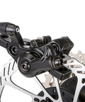 Hardcore Two Pack Mechanical Disc Brake Kit For Mountain And Road Bikes Solid Aluminum Alloy Build close-up view of brake caliper.