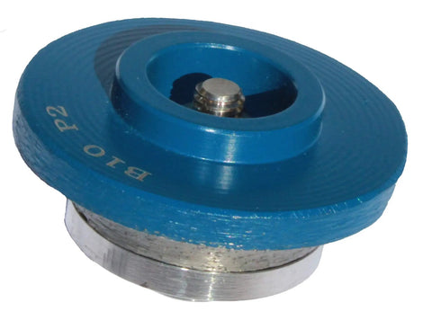 Three Eighths Inch Radius Bullnose Diamond Router Bit For Stone Marble Concrete Edge Profile B10 with blue and metal finish