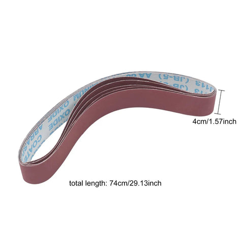 Premium Belt Sander Attachment For Angle Grinders Featuring Portable Pipe Polisher Grip Handle, includes sanding belts.