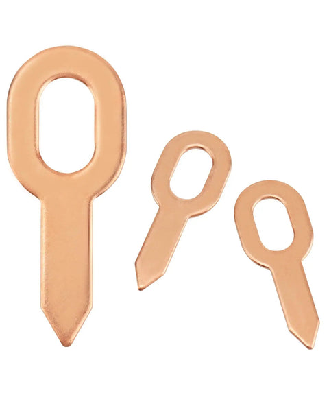 Dent Puller Ring Kit 100 Pcs Pro Grade Heavy Duty Copper Ring Repair Tool for Panel Welder shown in copper material.