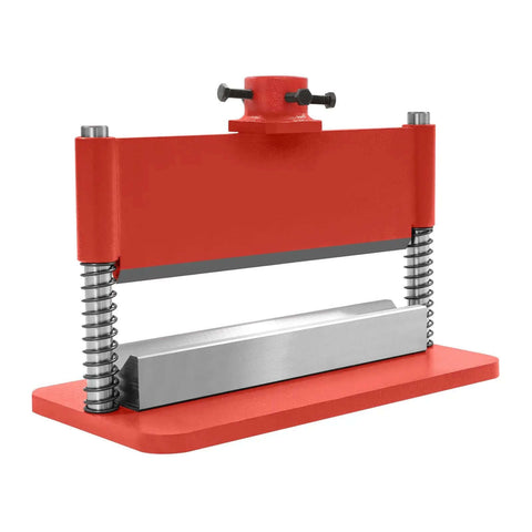 12 Inch Press Brake Attachment For 12 Or 20 Ton Hydraulic Workshop Presses With 0 To 90 Degree Adjustable Bend Three Sixteenths Inch Bending Thickness Dual Spring Design Beefy Workhorse Steel Construction