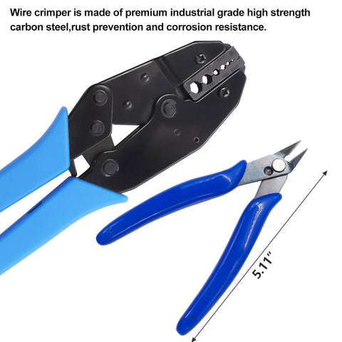 Coaxial Cable Tool Kit With Heavy Duty BNC Crimp Tool And 8 BNC And UHF Male Connectors Coaxial Cable Stripper And Wire Cutter