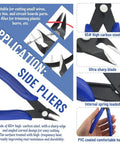 Side pliers from 22 Piece Model Tools Kit For Hobby Builders Craft Set With Must-Have DIY Tools For Cars, Planes, Buildings, Gundam, And Robots Models For Building, Repairing, And Fixing