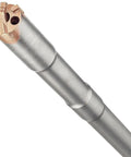 Close-up of SDS Max Hollow Drill Bit 1-1/8 Inch with Dust Extraction showing Y-Cutter carbide tip and Airlock System compatibility.