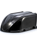 Heavy Duty High Flow Roof Vent Cover for RVs with Easy Open Cap in black aerodynamic design, fits most 14x14 roof vents and brackets.