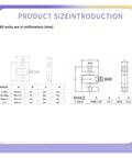 Beefy S Shape Tension And Compression Load Cell Sensor dimensions and specs for 0 to 20 kg heavy duty weight sensor.