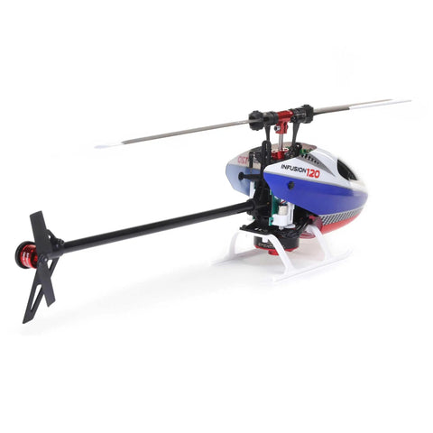 Infusion 120 RC Helicopter BNF Basic Ready To Bind With Spektrum DSMX DSM2, Brushless Direct-Drive Power, AS3X Stabilization, side view