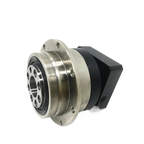 Dead Nuts Accurate Helical Gear Planetary Gearbox With Sturdy Flange Output Reducer, compact metal design with flange mount.