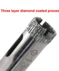 Close-up of 13mm bit from Diamond Drill Bit Set For Glass Marble Ceramic And Granite, 5 Piece Kit Ranging From 5/32 Inch To 1/2 Inch