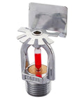 1/2 Inch Pendent Fire Sprinkler Head 68C 155F Quick Response with chrome finish for home fire safety in kitchens and bedrooms.