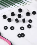 40 Piece Round Spacer Assortment Kit With Four Sizes Versatile Handy Anti Vibration Spacers For Screws displayed on marble surface