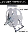 Heavy Duty Steel Wire Spool Rack And Cable Dispenser For Organized Workbench Industrial Grade Wire Organizer Style 2