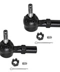 10 Piece Front Suspension Kit For Toyota Camry Avalon Solara With Tie Rods And Sway Bar Links Replacement Set For 1997 To 2004 Models Durable Easy Install OEM Style Parts For A Smooth Quiet Ride And A Snug Street Proven Feel. front tie rod ends with castle nuts and cotter pins