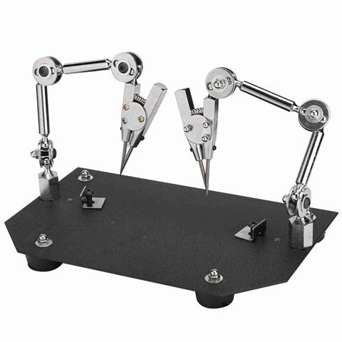 Adjustable Angle Welding Fixture, Third Hand Clamp for Jewelry Making and Microelectronics, Soldering and Repair Tool on table