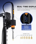 Vertical Heat Set Insert Tool Press With 90W Soldering Iron M2 M8 Heat Set Tips 30 Brass Threaded Nuts For 3D Printed Parts Nutopress Pro