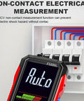 USB Rechargeable Digital Multimeter With Auto Display showing non-contact electrical measurement feature.