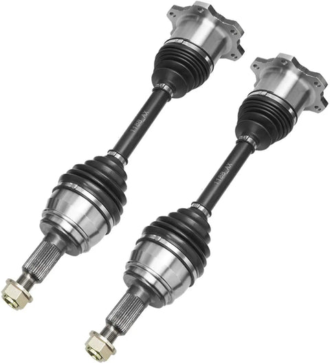 4WD 14 Piece Front End Kit For 2007 2013 Chevy Silverado 1500 Complete Suspension Replacement With Control Arms Ball Joints Tie Rods Sway Bar Links 6 Lug 4x4 Ready To Roll, pair of CV axle shafts