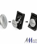 Clean Underbody Splash Shield Fastener Kit Replaces OE 90674ty2a01 showing quarter turn pins and U nut clips in installation sequence.