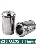Versatile ER Collet Chuck For CNC Lathe And Milling, Spring Tool Holder with 3-25mm and 1/4 inch shank sizes displayed