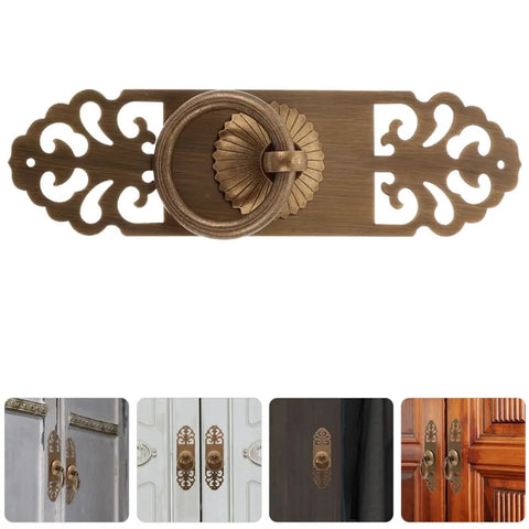 Vintage Brass Circle Cabinet Pull Handle 3cm By 12cm With Screws Retro Drawer Pull For Kitchen Wardrobe Cupboard Door Hardware Easy Install Durable Brass Built To Last