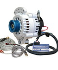 100 Amp 12V Alternator Kit With 1 To 2 Inch Single Foot Spindle Mount J10 Pulley Regulator And Temperature Sensor For Reliable Vehicle Power Upgrade Pro