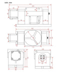 Skip The Fluff And Grab This Legit Precision CNC Dividing Head Built Tough With 4Th And 5Th Axis Rotary Table specifications drawing.