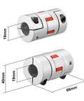 Top Tier Flexible Shaft Coupling With Slick 19Mm To 19Mm Bore And L66X40Mm Setup highlighting structure and dimensions.