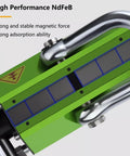 Badass Heavy Duty Neodymium Magnetic Lifter Rock Solid Steel Plate Hoist Built Tough For Up To 11000 Pounds showing strong NdFeB magnet.
