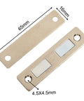 Ultra Strong Magnetic Cabinet Catch Latch With Screws For Closet Cupboard Doors 65x16mm Silver Steel No Slam Door Stop