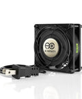 Dual 120mm Muffin Fan With Speed Controller For Doorways And Rooms UL Certified Quiet Air Circulation For Wood Stoves