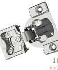 Two Piece 1/4 Inch Small Overlay Cabinet Hinges For Face Frame Doors, Concealed Soft Close Hinge With 105 Degree Swing, 4D Adjustable Screw Mount, Smooth As Butter No Slam Finish.