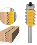 Top Notch 8 Shank High Quality Woodworking Router Bit For Stile Cutting, Cemented carbide steel, cuts clean joints in wood.