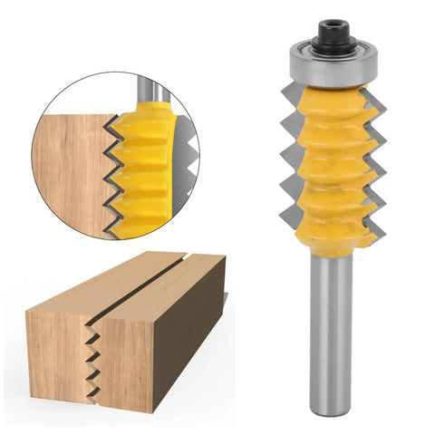 Top Notch 8 Shank High Quality Woodworking Router Bit For Stile Cutting, Cemented carbide steel, cuts clean joints in wood.